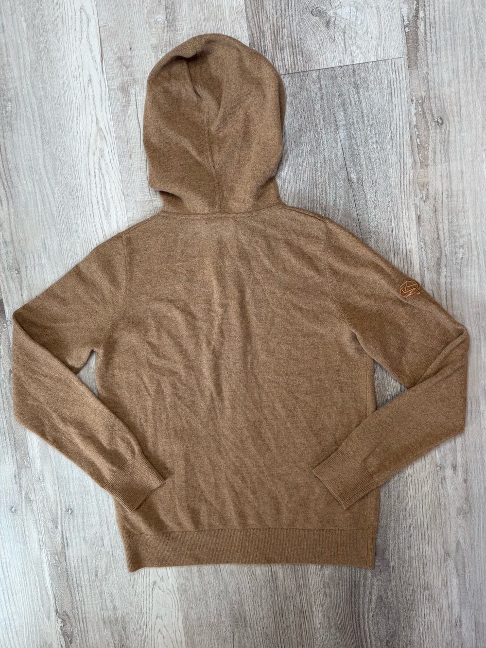 Quince Mongolian Cashmere Full-Zip Hoodie Teak Women’s Size S - Picture 6 of 12